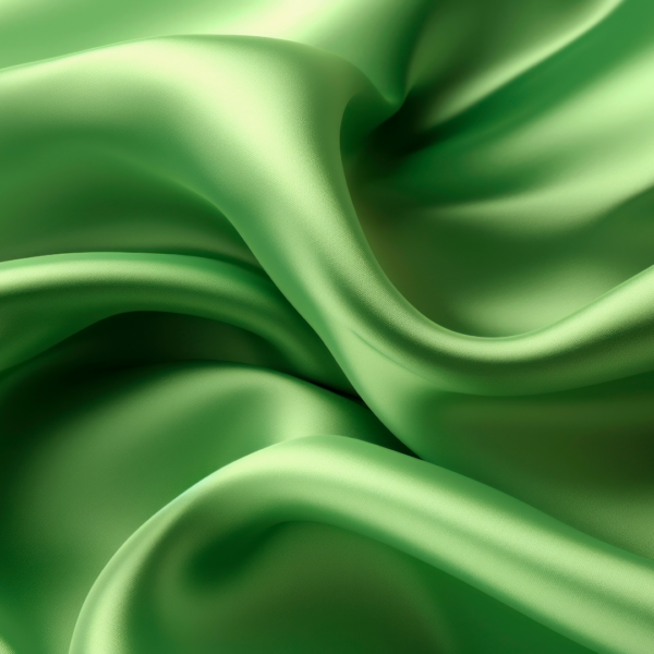 Tejido de satén verde tejidos y mercería kaur