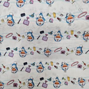 Algodón Doraemon fondo blanco