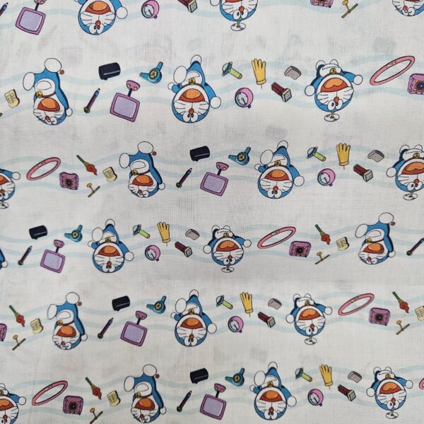Algodón Doraemon fondo blanco