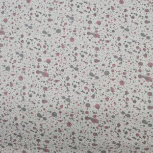 Algodón con estampado pintura gris y rosa