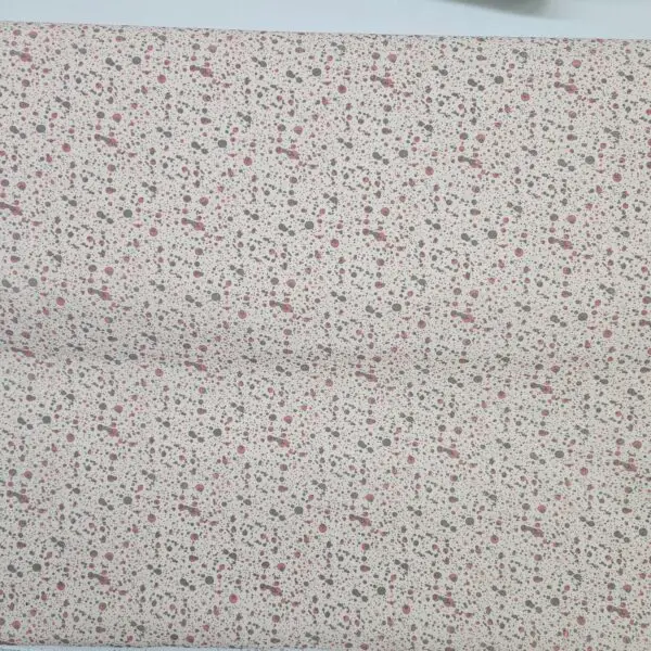 Algodón con estampado pintura gris y rosa - Imagen 2