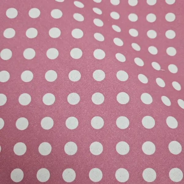 Algodón orgánico lunares rosa palo