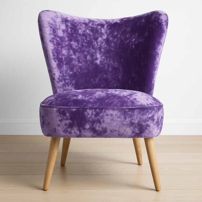 Tejido de martelé en color morado