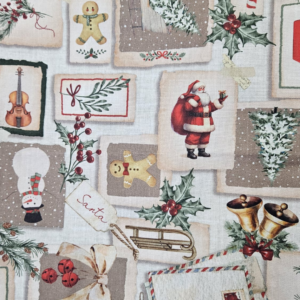 Loneta de Navidad papa Noel y galleta2