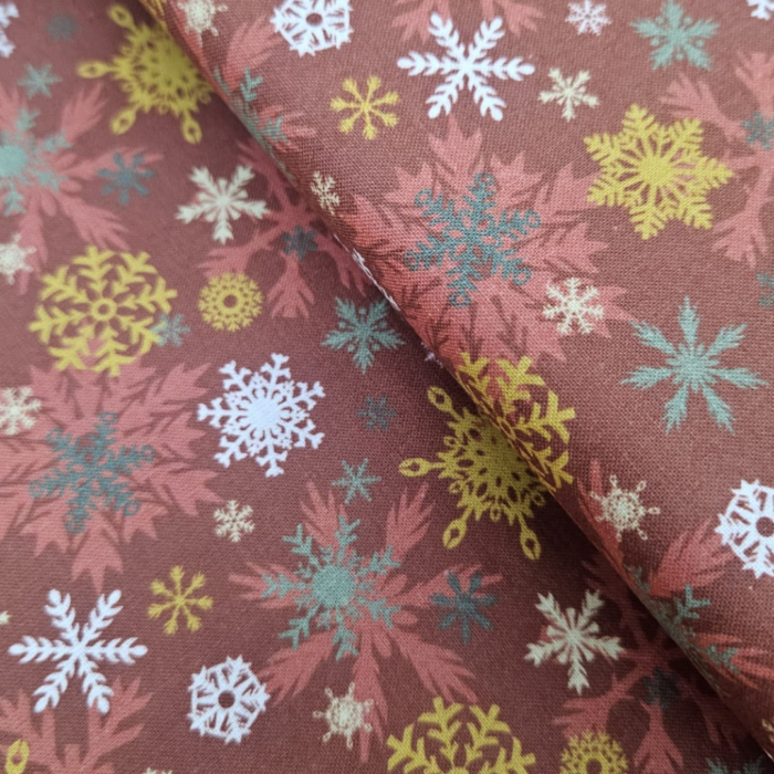 Popelín Estrellas color vino 100% algodón