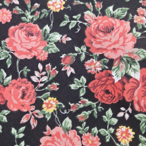 Popelín rosas 100% algodón 150 cm