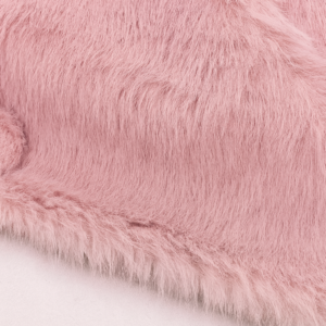Tela de pelo sintético rosa – Tejido suave y esponjoso 100% poliéster