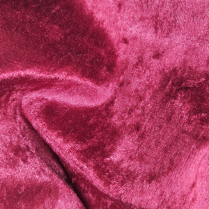 Tela terciopelo martelé burdeos con brillo y efecto aguas para vestidos, disfraces y espectáculos